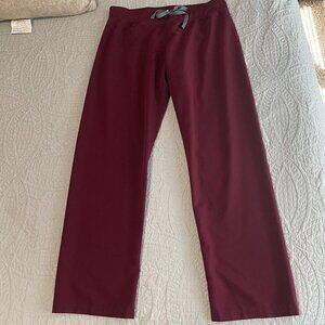 FIGS Livingston Basic Scrub Pants - Burgundy
